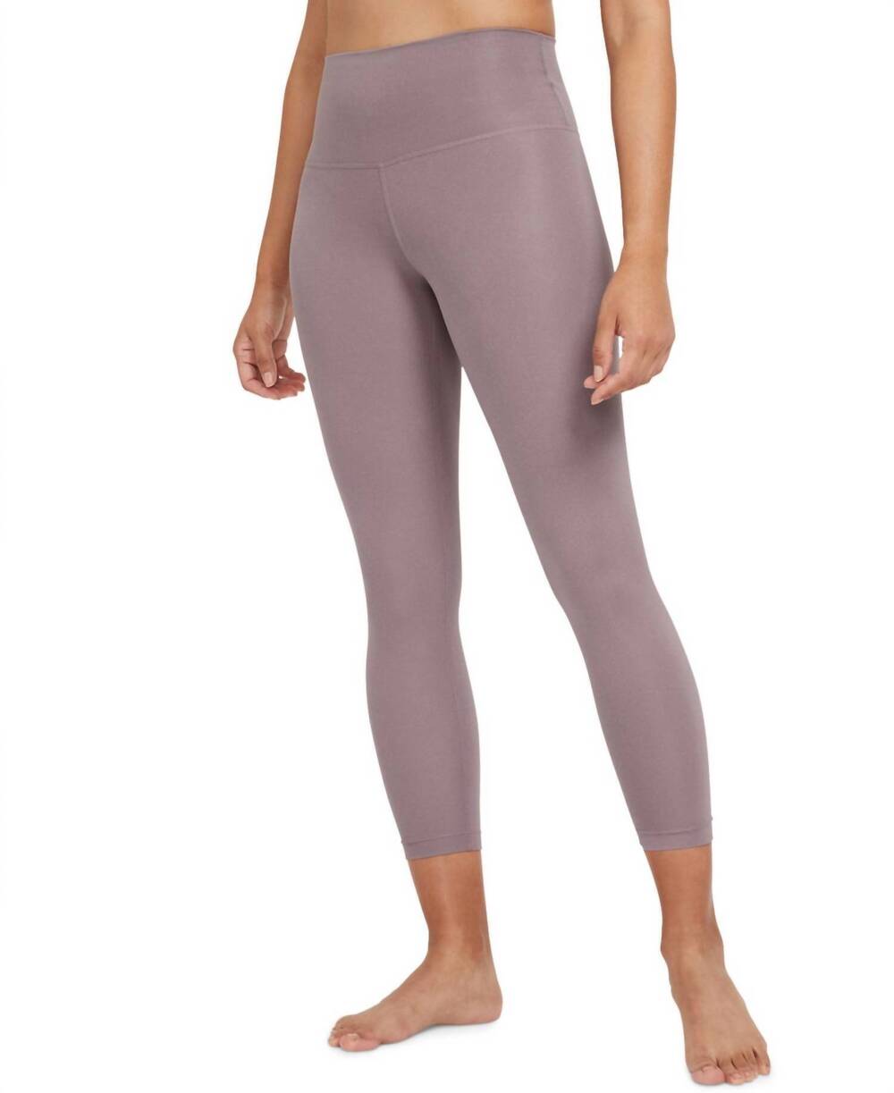NEW NIKE yoga 7/8 length leggings in purple